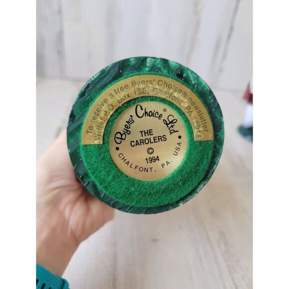 Byers choice girl pail bucket Victorian caroler 1994 blonde Xmas - Picture 8 of 8